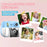 ZK18 Kids Camera Instant Print, Dual-Lens 2.4 inch 2MP 1080P Selfie Instant Cameras Support Music Play and Games - Pink - 6