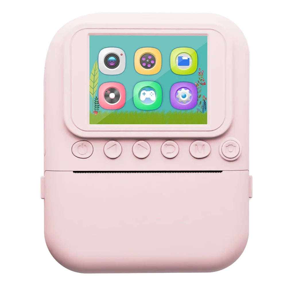 Q11 48MP 2.4 inch Kids Instant Print Camera HD Camera with Photo Video Recording TF Card Toddler Camera Gift - Pink - 2
