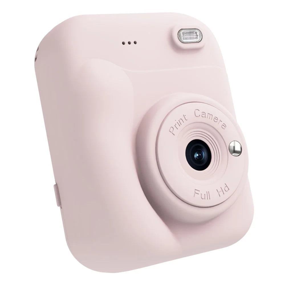 Q11 48MP 2.4 inch Kids Instant Print Camera HD Camera with Photo Video Recording TF Card Toddler Camera Gift - Pink - 5
