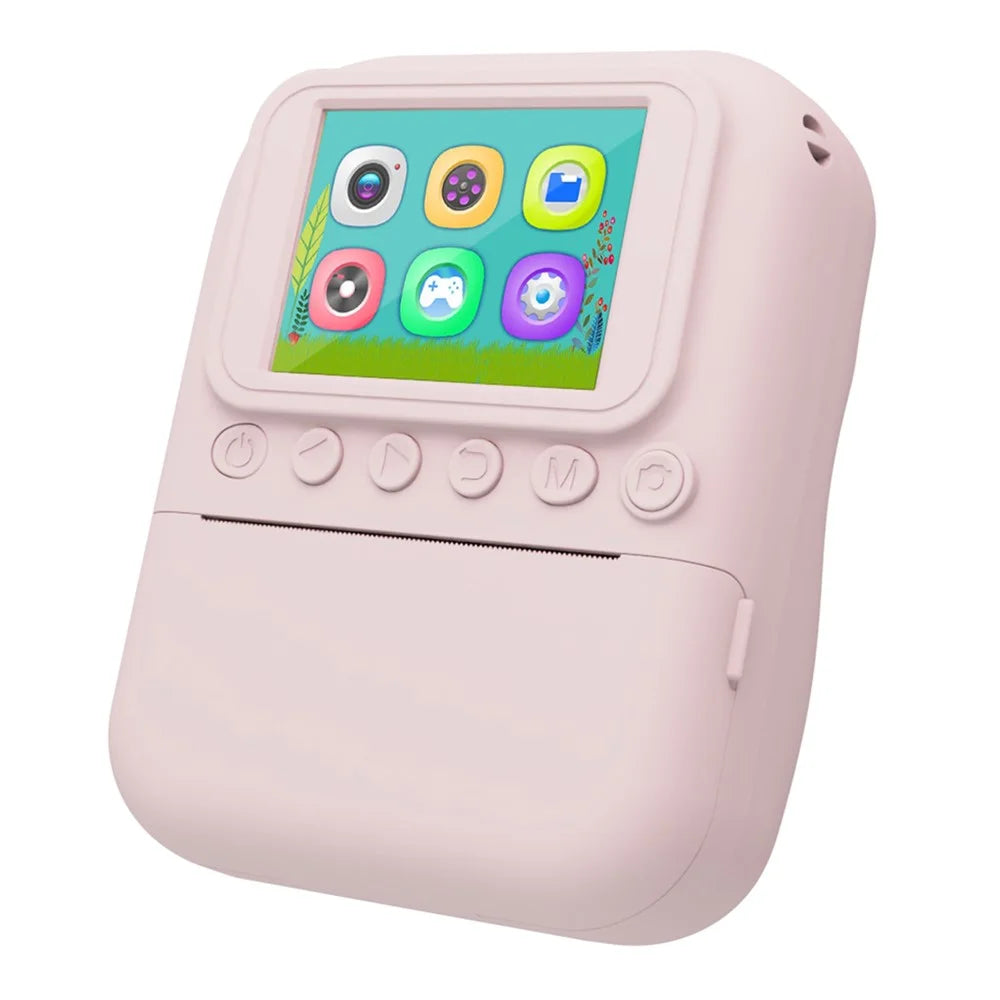 Q11 48MP 2.4 inch Kids Instant Print Camera HD Camera with Photo Video Recording TF Card Toddler Camera Gift - Pink - 6
