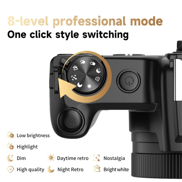 DC101 2.8 Inch 180 Degree Flip Screen Micro DSLR Camera CCD 28X Digital Zoom 68MP 4K Video Recorder - 5