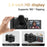 DC101 2.8 Inch 180 Degree Flip Screen Micro DSLR Camera CCD 28X Digital Zoom 68MP 4K Video Recorder - 6