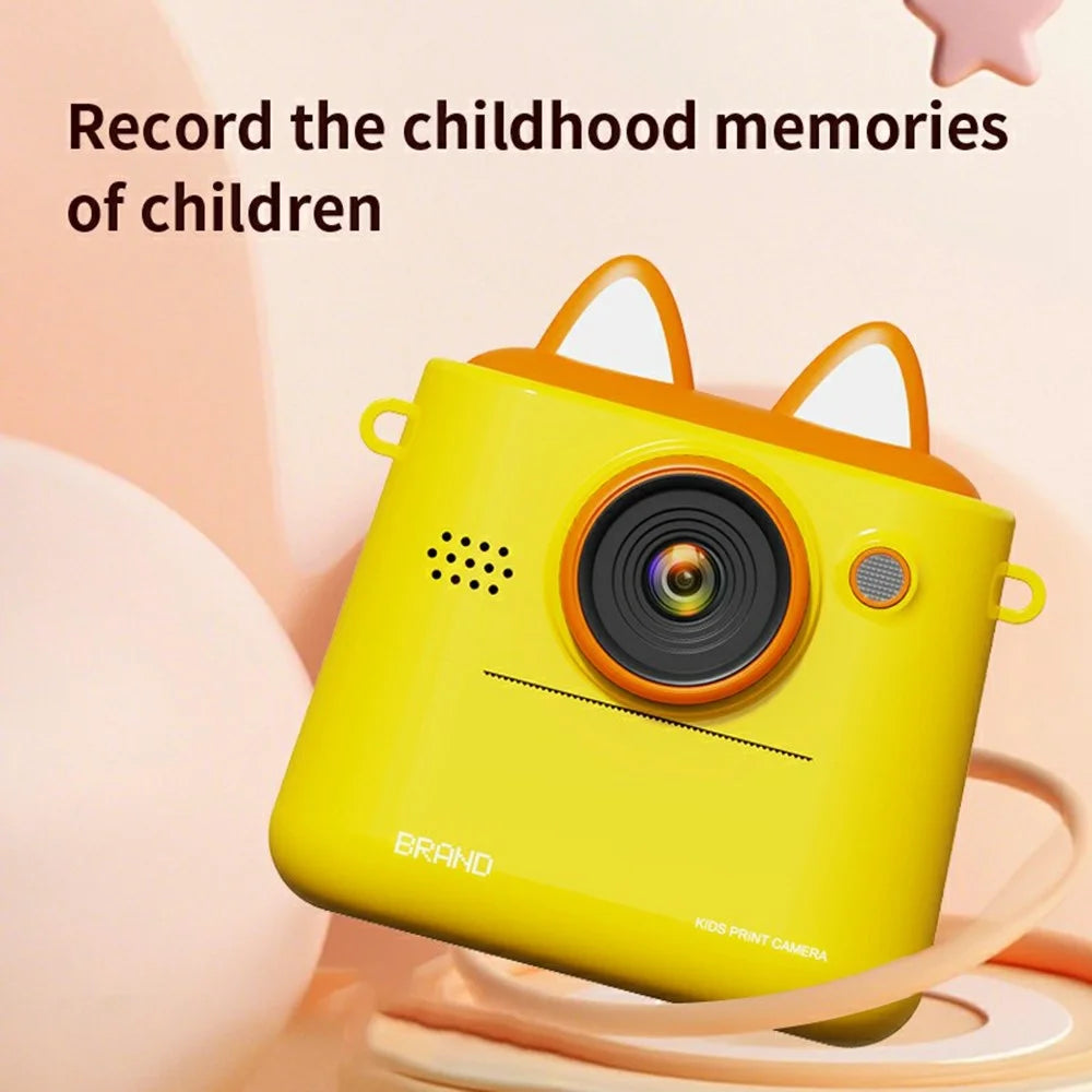 K2 2.4 Inch HD Dual Camera Kids Digital Camera Instant Print Photo / Video Recorder - White - 2