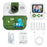 P02 Cartoon Animal Pattern 2.4 Inch IPS Screen Photo Printer APP Control Kids Camera with Rotatable Lens, Standard Version - Green - 1