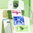 P02 Cartoon Animal Pattern 2.4 Inch IPS Screen Photo Printer APP Control Kids Camera with Rotatable Lens, Standard Version - Green - 4