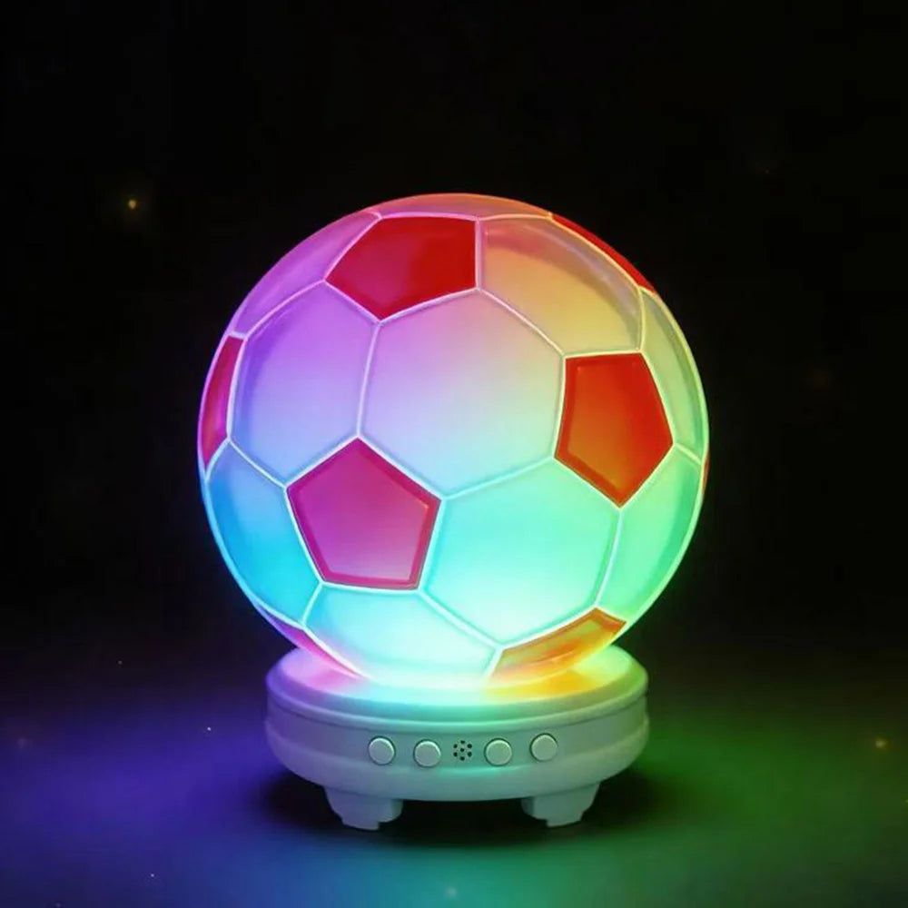 M267 Football Shape Bluetooth-compatible Speaker with RGB Light Wireless Stereo Sound 5W Desktop Subwoofer - Red - 1