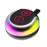 AZEADA S12 IPX5 Waterproof 7W Portable Bluetooth-compatible Speaker RGB Light Outdoor Wireless Subwoofer for Travel - Midnight Black - 1