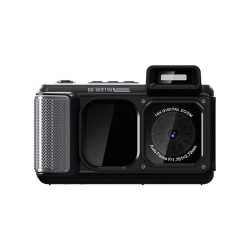 D80 8K 15m Underwater Waterproof Camera 2.83 + 2.01 inch Dual IPS Screen Camera for Diving - Black - 1