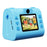 D103 2.4 Inch Kids Digital Camera 1080P IPS Screen Dual Lens Instant Thermal Print Camera Gift - Blue - 2