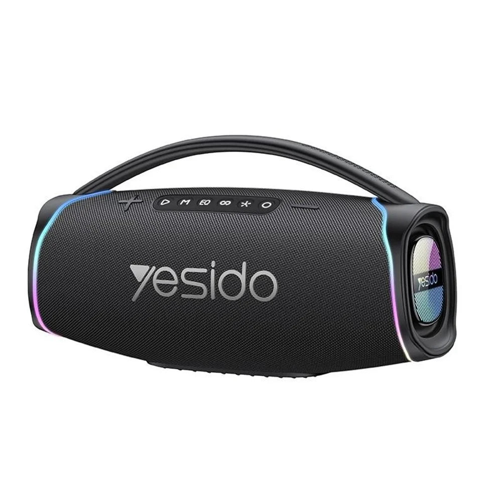 YESIDO YSW46 220W Bluetooth-compatible 5.3 Speaker RGB Outdoor Portable Wireless Speaker with Microphone - Black - 1