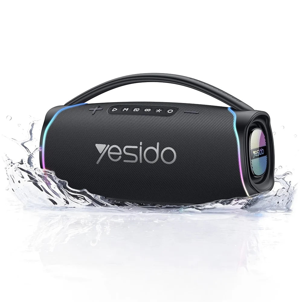 YESIDO YSW46 220W Bluetooth-compatible 5.3 Speaker RGB Outdoor Portable Wireless Speaker with Microphone - Black - 2