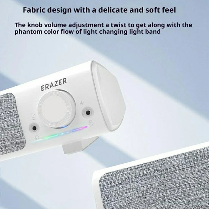 ERAZER A101Pro Desktop PC Speaker Bluetooth-compatible 5.3 USB Wired Computer Speaker for Gaming Office (Invested By Lenovo) - White - 7