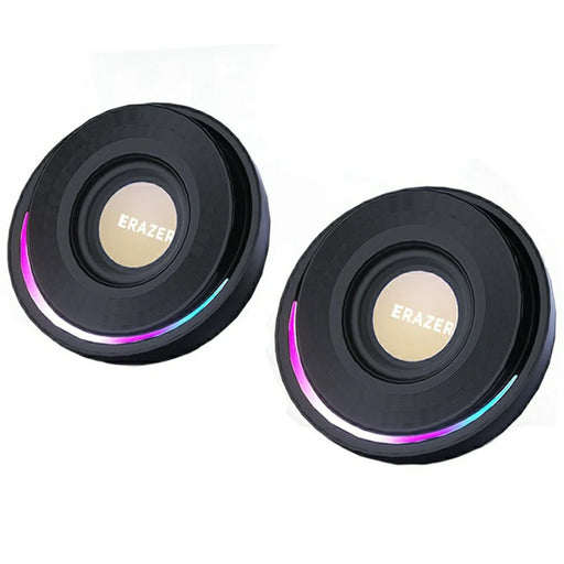 ERAZER A500 1 Pair Desktop 2.0 PC Speakers RGB Bluetooth-compatible USB Wired Computer 10W Audio Speakers (Invested By Lenovo) - Black - 1