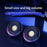 ERAZER A500 1 Pair Desktop 2.0 PC Speakers RGB Bluetooth-compatible USB Wired Computer 10W Audio Speakers (Invested By Lenovo) - Black - 2