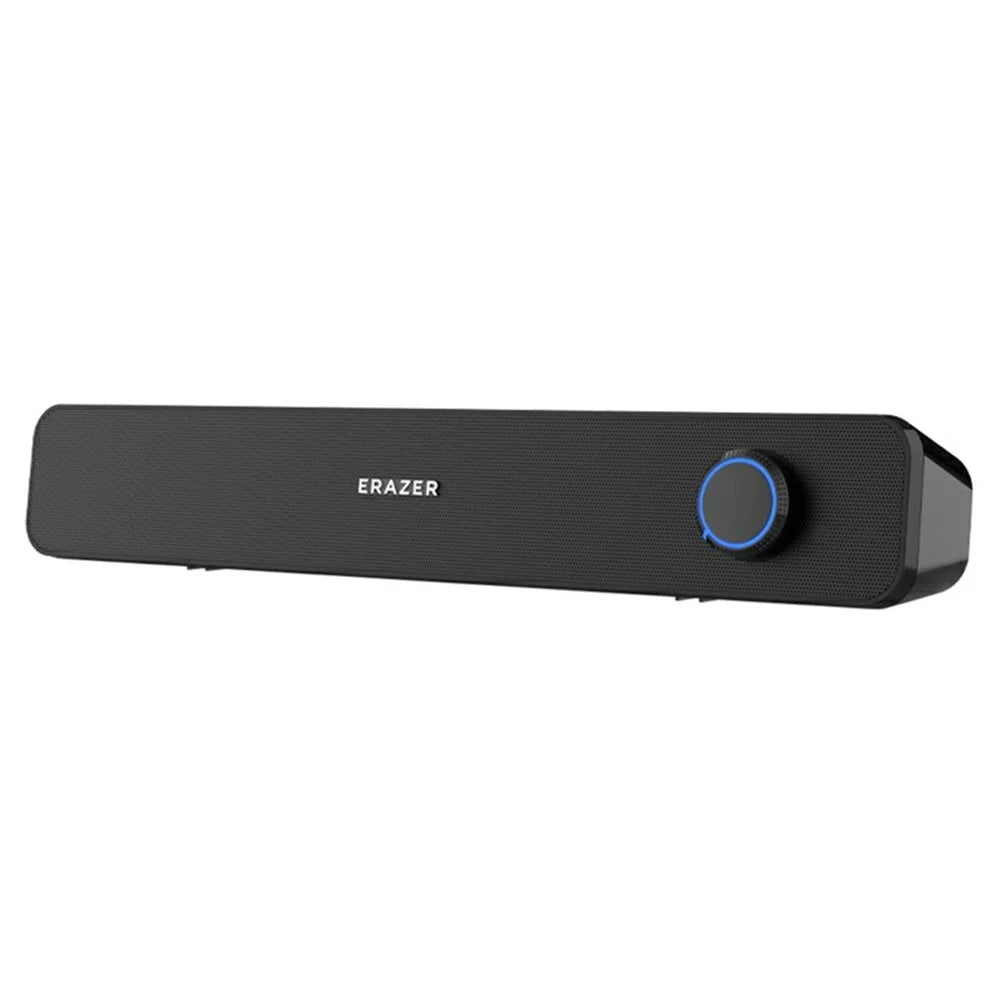 ERAZER A120 Desktop Wired Bluetooth-compatible Speaker 6W Dual Channel USB Plug Play Speaker for PC Gaming (Invested By Lenovo) - Black - 1