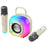 ERAZER K20 Wireless Karaoke Speaker with Dual Mic Bluetooth-compatible 5.4 5W RGB Light Portable Speaker for Home KTV Party (Invested By Lenovo) - Beige - 1