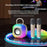 ERAZER K20 Wireless Karaoke Speaker with Dual Mic Bluetooth-compatible 5.4 5W RGB Light Portable Speaker for Home KTV Party (Invested By Lenovo) - Beige - 7
