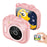 KC01 Kids Camera Toy with 1.85 Inch Screen 16X Zoom Mini Camera Built-in Games Music Stories for Boys Girls - Pink - 1