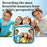 KC01 Kids Camera Toy with 1.85 Inch Screen 16X Zoom Mini Camera Built-in Games Music Stories for Boys Girls - Pink - 6