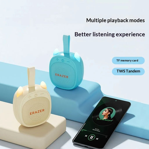 ERAZER K15 Cat Ears Design Portable Bluetooth-compatible Speaker 5W TWS Soundbox with LED Light - Blue - 2