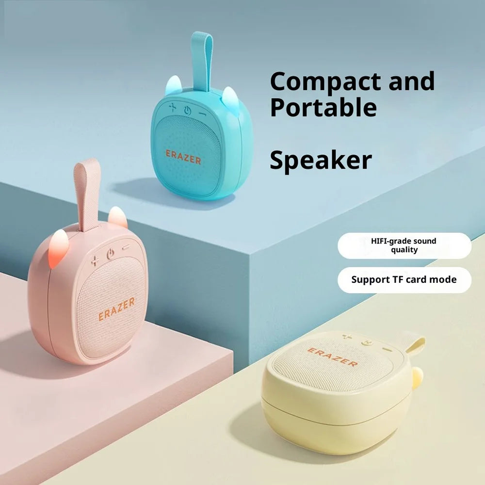 ERAZER K15 Cat Ears Design Portable Bluetooth-compatible Speaker 5W TWS Soundbox with LED Light - Blue - 3