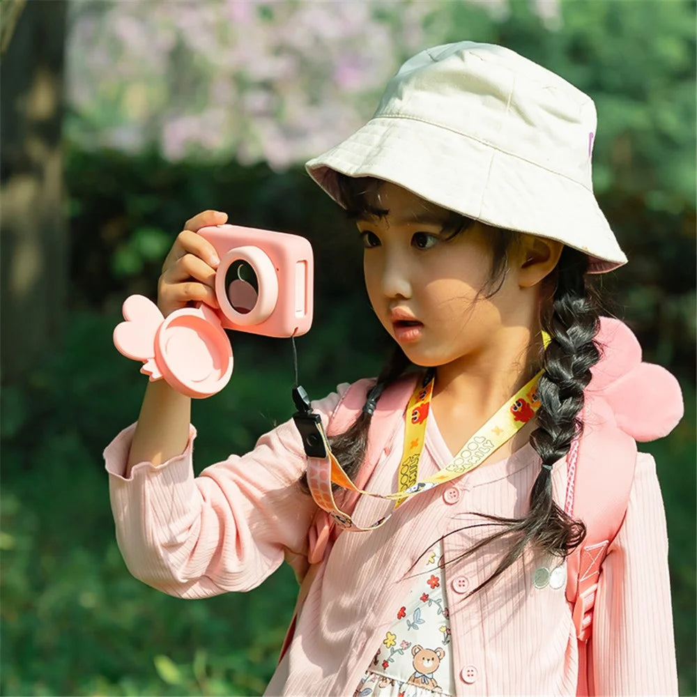 KOOOL K12 AI Object Recognition Children Camera 64MP 2.4 inch Kids Digital Camera Video Camera Birthday Gifts Toys - Pink - 5