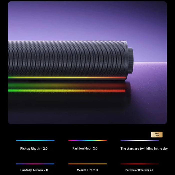 XIAOMI REDMI Computer Speaker 2 Pro 20W Desktop Bluetooth-compatible 5.3 Soundbar with RGB Light, CN Plug (Chinese Version) - Graphite Black - 6