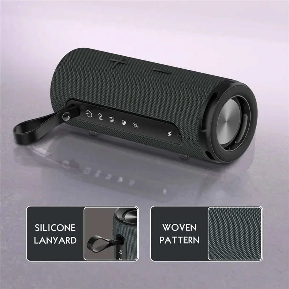 LDNIO BTS13 Bluetooth-compatible 5.3 Speaker 2000mAh RGB Ambient Light TWS Wireless Bass Stereo Wireless Speaker for Outdoor - Black - 3