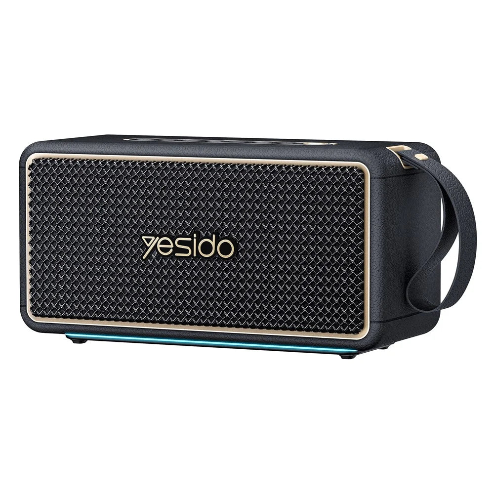 YESIDO YSW48 65W Portable Bluetooth-compatible 5.3 Speaker RGB Lighting IPX6 Waterproof TWS Stereo Wireless Speaker for Outdoor -Black - 1