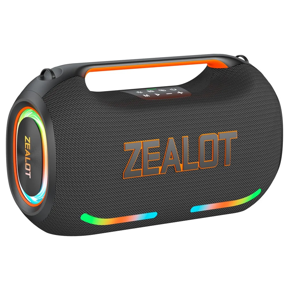 ZEALOT ZE41 250W Portable Bluetooth-compatible Speaker 48000mAh Power Bank RGB Lights Speaker for Outdoor Party - Black - 1