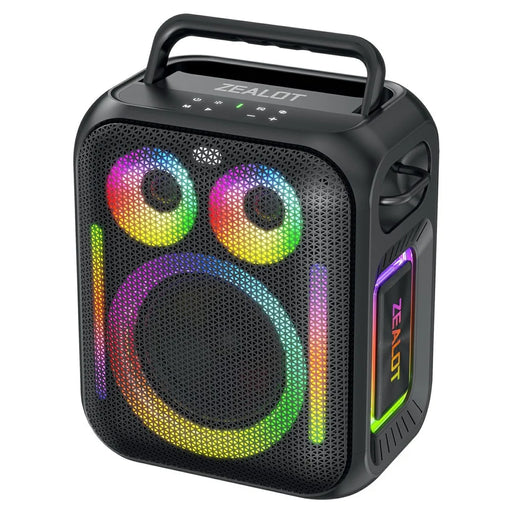 ZEALOT PT11 Portable Bluetooth-compatible Speaker 110W High Power 24000mAh RGB Light Speaker for Party Outdoor - Black - 1
