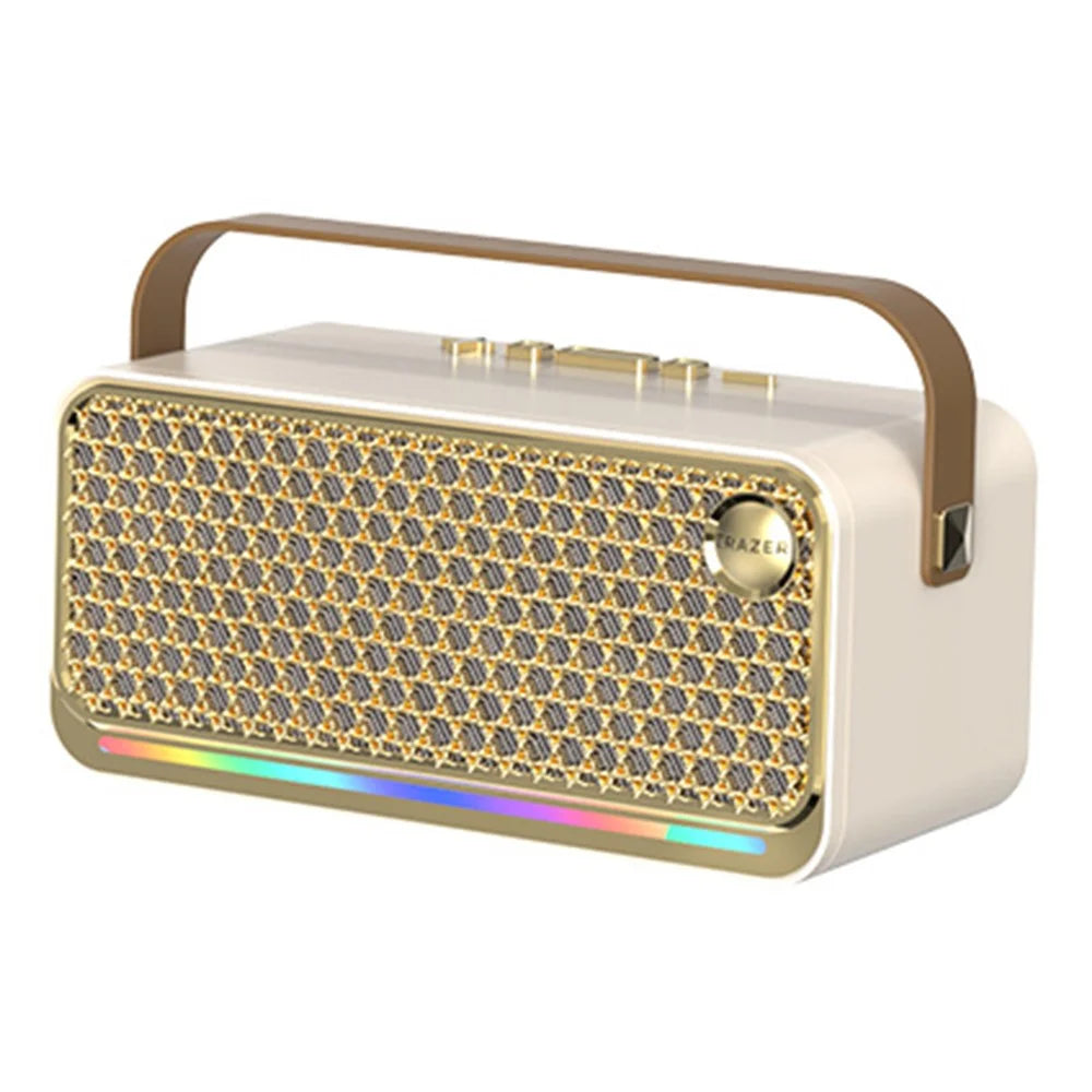 ERAZER B08 Bluetooth-compatible Speaker 10Wx2 RGB Lighting TWS Portable Subwoofer for Outdoor (Invested By Lenovo) - Warm White - 1