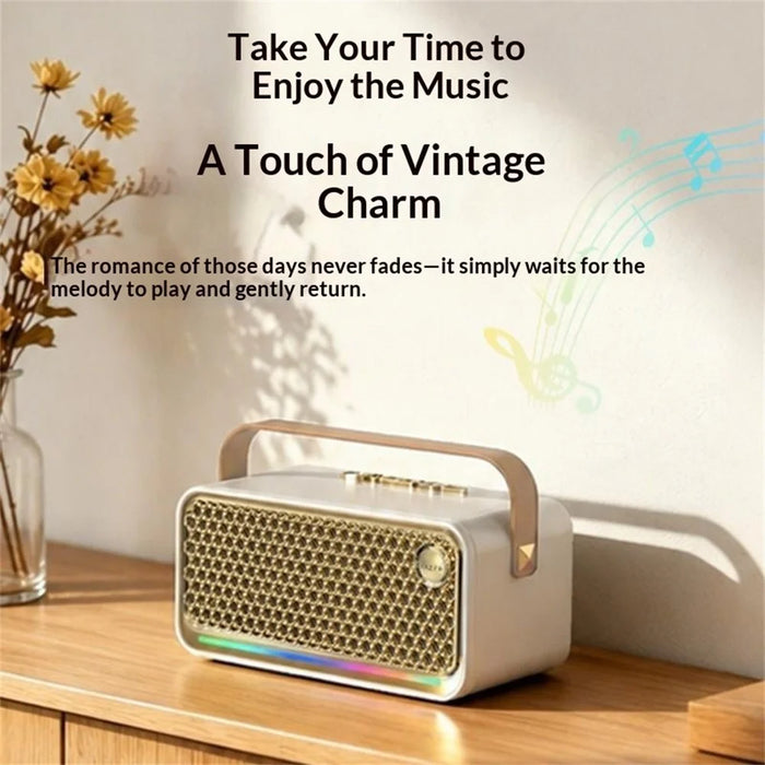 ERAZER B08 Bluetooth-compatible Speaker 10Wx2 RGB Lighting TWS Portable Subwoofer for Outdoor (Invested By Lenovo) - Warm White - 2