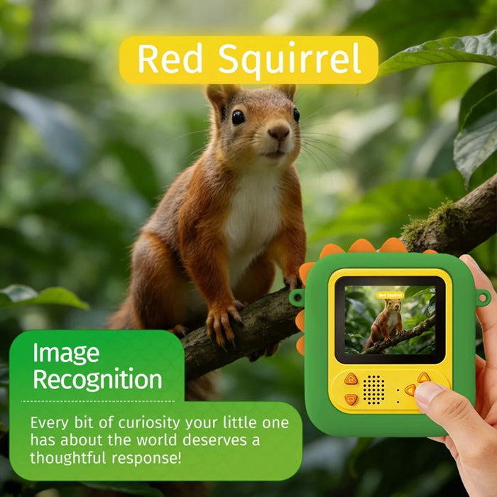 AI-D2 2.4inch AI Smart Voice Camera Instant Print Kids Camera with Learning Assistant - Green - 5
