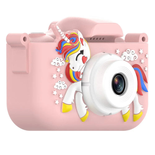 X10S 2.0" HD Screen Dual Lens Kids Camera Cute Shape 1080P Video Camera Support 32GB TF Card - Pink - 1