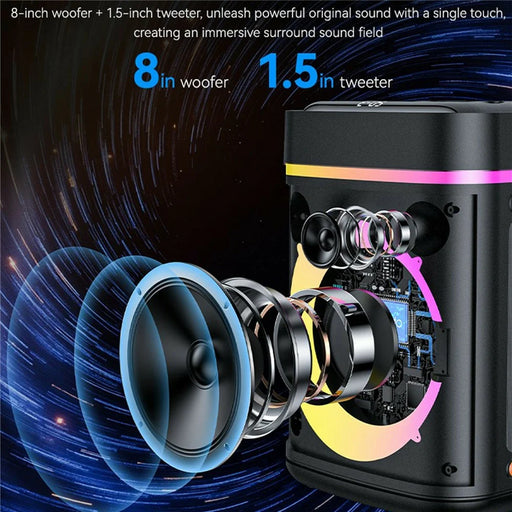 YESIDO YSW51 Portable 45W TWS Bluetooth-compatible Speaker with Dual Microphone for Outdoor Karaoke - 2