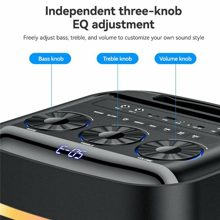 YESIDO YSW51 Portable 45W TWS Bluetooth-compatible Speaker with Dual Microphone for Outdoor Karaoke - 3