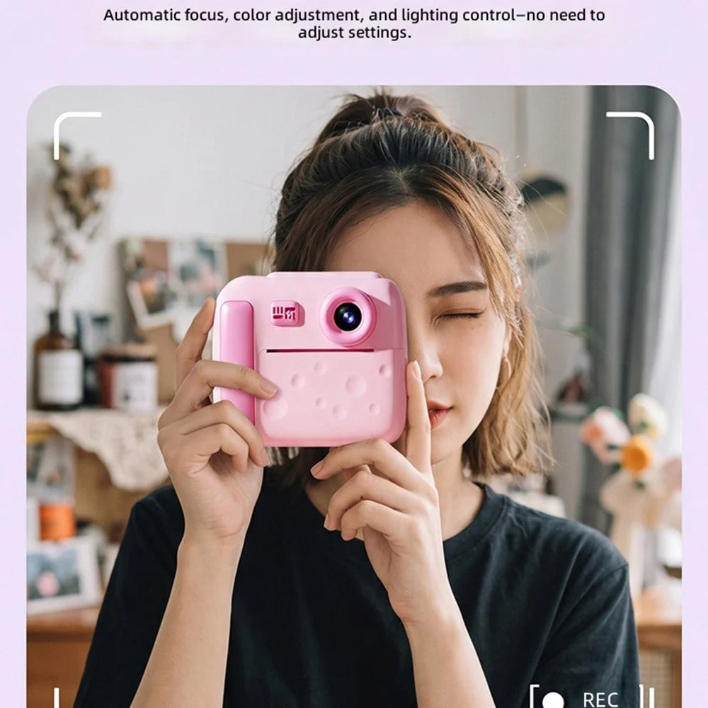 D3 Kids Instant Print Camera 2.4 inch IPS Screen 1080P HD Video Recorder - Blue - 3