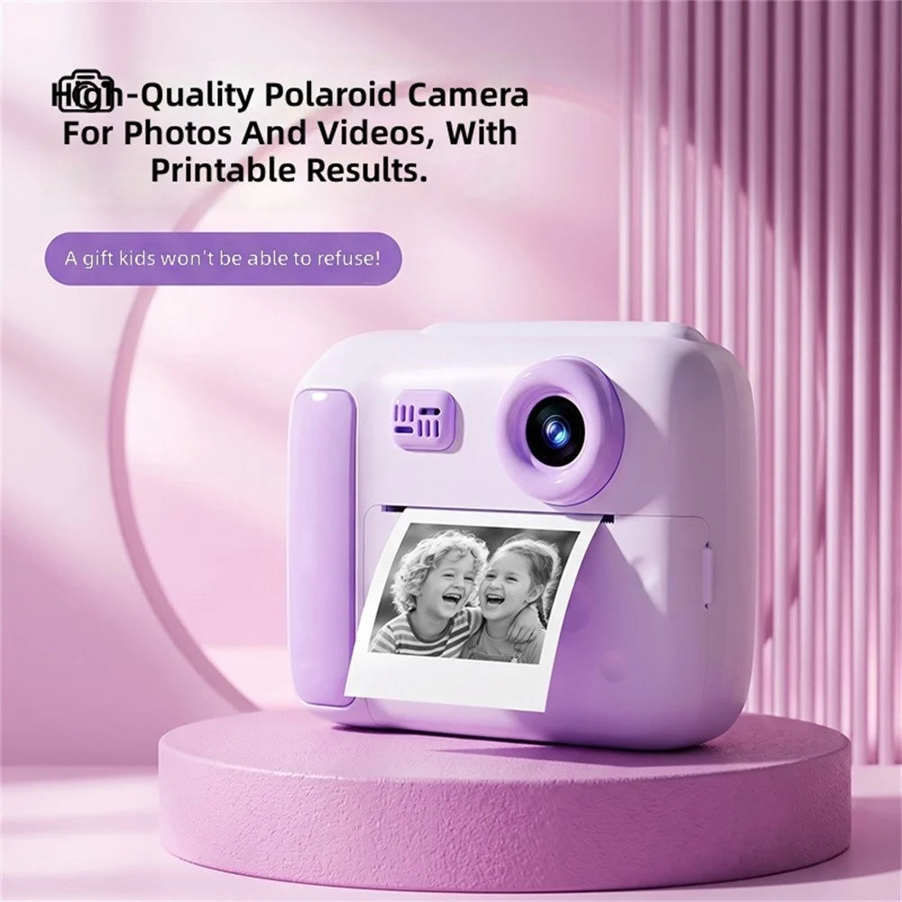 D3 Kids Instant Print Camera 2.4 inch IPS Screen 1080P HD Video Recorder - Blue - 4