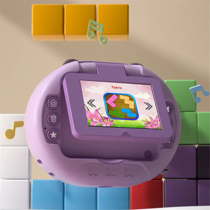 K62 2.4" Flip-Up HD Screen Children Camera Photo / Video Portable Mini Camera with 16G Memory Card, Tripod Stand, Lanyard - Rabbit - 6
