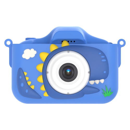 X13S Cartoon Dinosaur 2.0 Inch IPS Screen Video Recorder Kids Camera, No TF Card (CE Certified) - Blue - 1