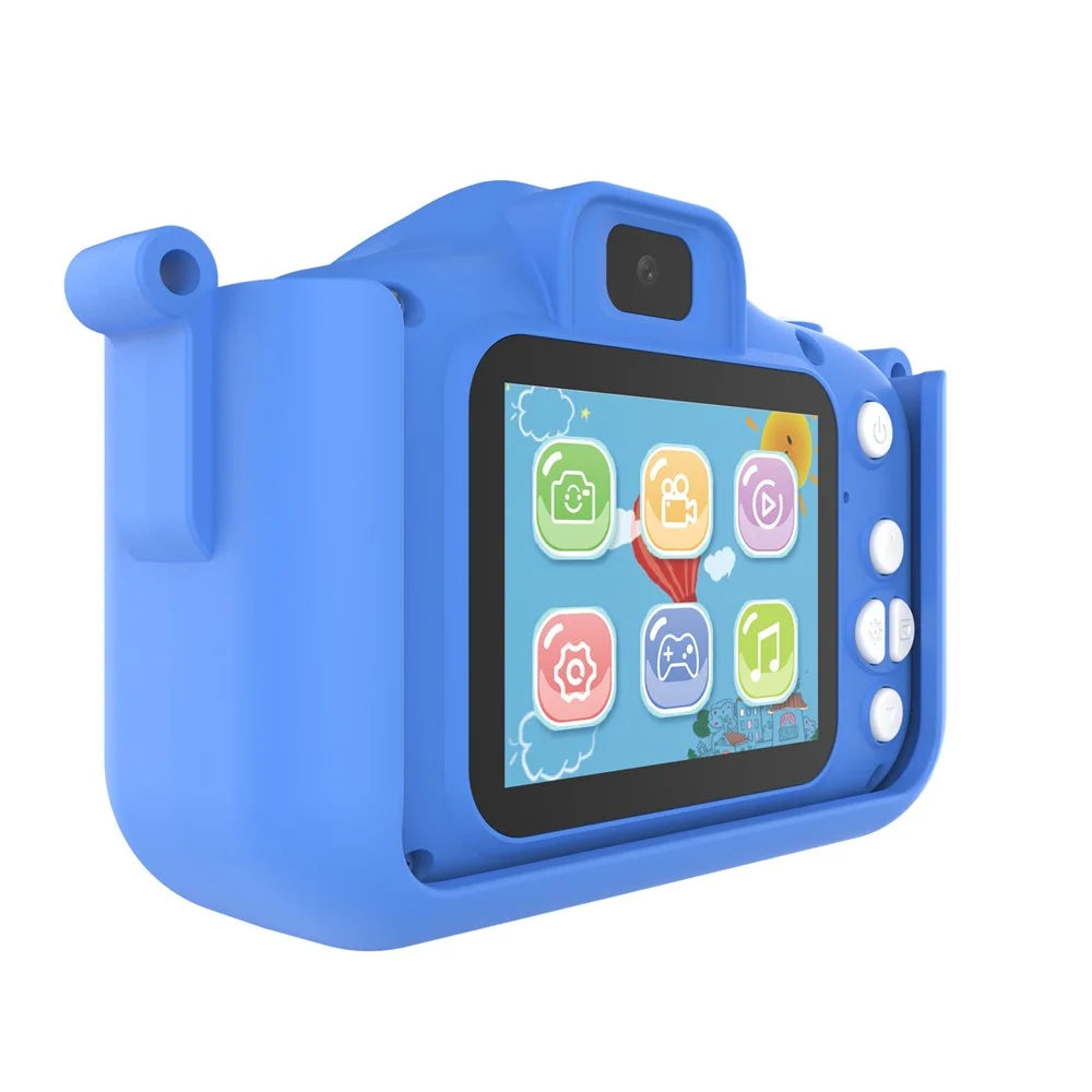 X13S Cartoon Dinosaur 2.0 Inch IPS Screen Video Recorder Kids Camera, No TF Card (CE Certified) - Blue - 3