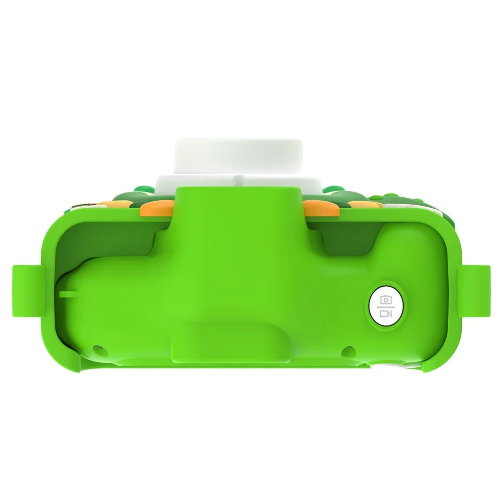 X12S Kids Camera 2.0 Inch IPS Screen Cartoon Dragon Video Recorder Cam, 32G TF Card+Card Reader (CE Certified) - Green - 7