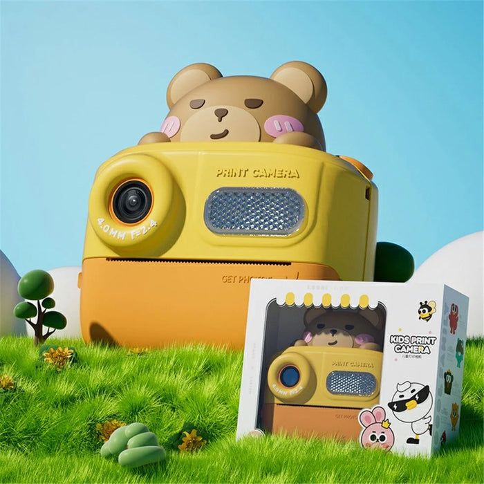 KOOOL K64 Children HD Dual Lenses Instant Camera for Photography and Video Recording - Bear - 7