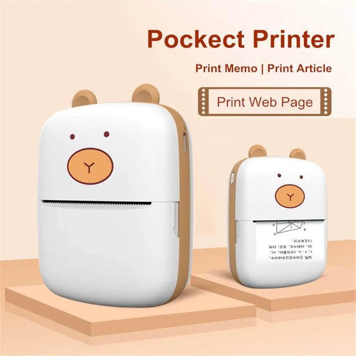 A8A Portable Bluetooth-compatible Photo Printer Wireless Office Memo Student Mini Printer - 4