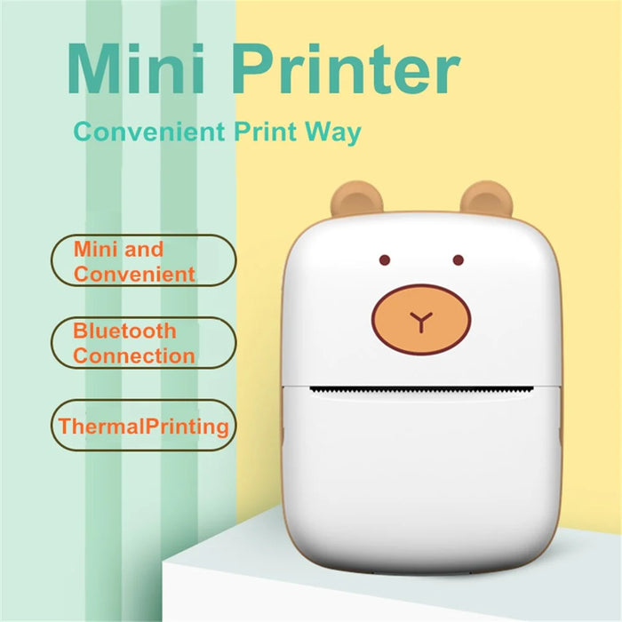 A8A Portable Bluetooth-compatible Photo Printer Wireless Office Memo Student Mini Printer - 5