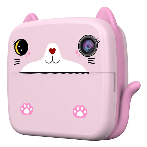 A21 2.4-inch Screen Kids Instant Camera Rechargeable Camera Toy with Print Paper - Pink - 1