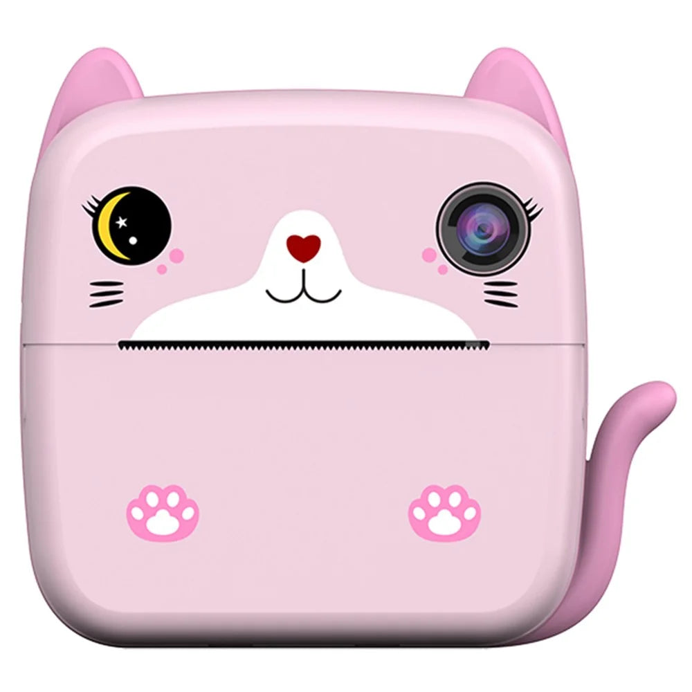 A21 2.4-inch Screen Kids Instant Camera Rechargeable Camera Toy with Print Paper - Pink - 2