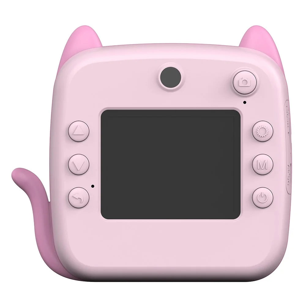 A21 2.4-inch Screen Kids Instant Camera Rechargeable Camera Toy with Print Paper - Pink - 4