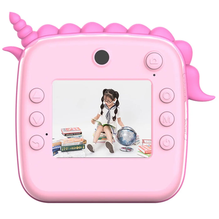 A20 2.4-inch Screen Kids Instant Camera Rechargeable Photo Printing Camera Toy - Pink - 3